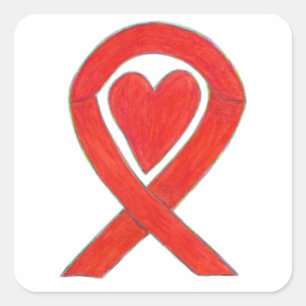 Stickers Art Décal Coeur Rouge