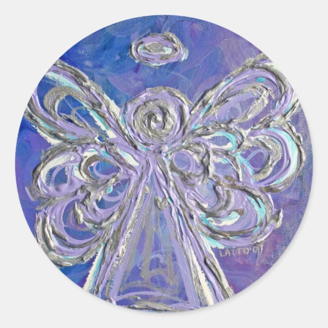 Stickers Art Décal violet Guardian Angel (Devant)