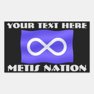 Stickers Art Drapeau Metis Personnalisé Sticker Me