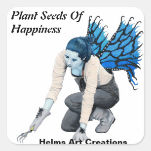 Stickers Art Imaginaire jardinier Fairy foncé