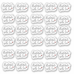 Stickers artisanaux avec Love