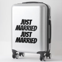 Stickers auto XL MARIÉ (2) - NOIR