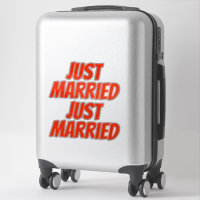 Stickers auto XL MARIED (2) - MARASCHINO RED