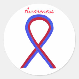 Stickers autocollants personnalisés Red & Blue Awa