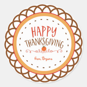 Stickers automne bon thanksgiving