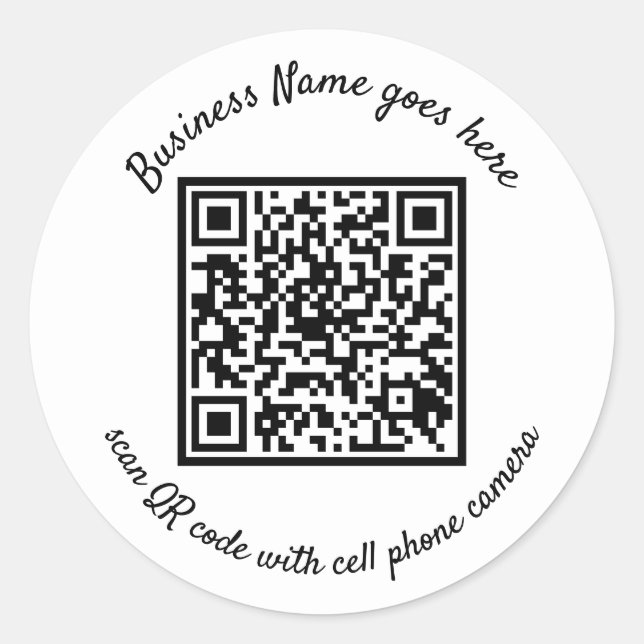 Stickers avec code QR (Devant)