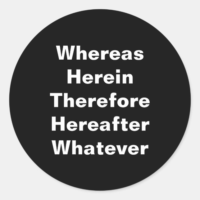 Stickers Avocat : Alors que... (Devant)