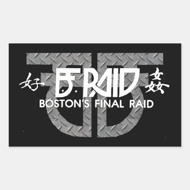 Stickers B.F. Raid (dernier raid de Boston) (Devant)