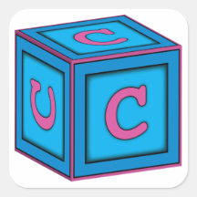 Stickers Baby Block - Lettre "C"