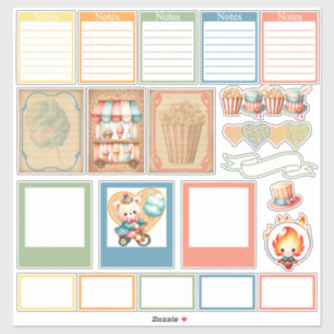 Stickers Baby Circus Planner