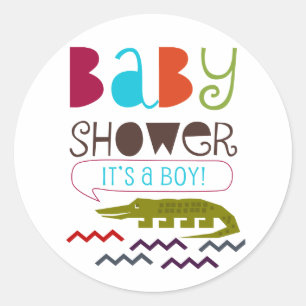 Stickers Baby shower Alligator