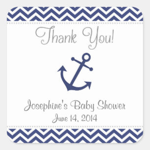 Stickers Baby shower Ancre nautique