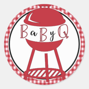 Stickers Baby shower barbecue