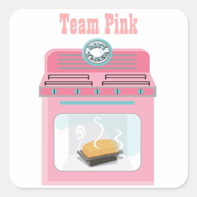 Stickers Baby shower "Bun in the four" (Devant)