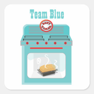 Stickers Baby shower "Bun in the four"