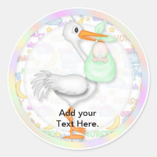 Stickers baby shower Cupcake Toppers