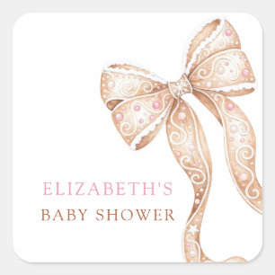 Stickers Baby shower de biscuits doux