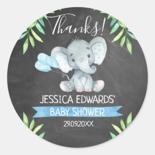 Stickers Baby shower éléphant