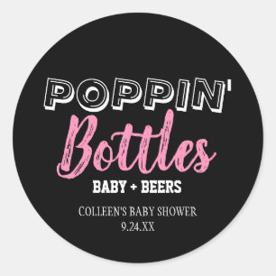 Stickers Baby shower fille en bâtons