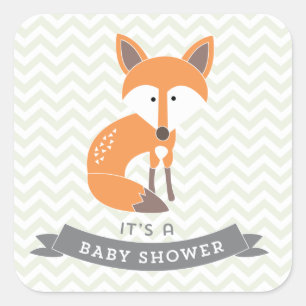 Stickers Baby shower Little Fox