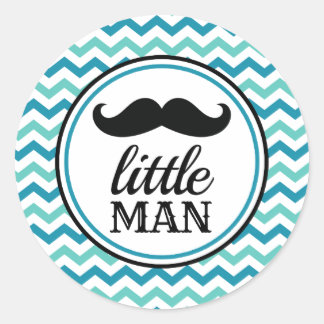 Stickers Baby shower Little Man Mustache - LM