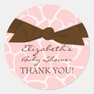 Stickers Baby shower Motif Giraffe