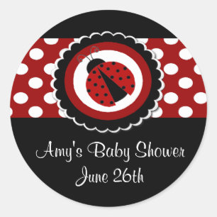 Stickers Baby shower ou Anniversaire Ladybug