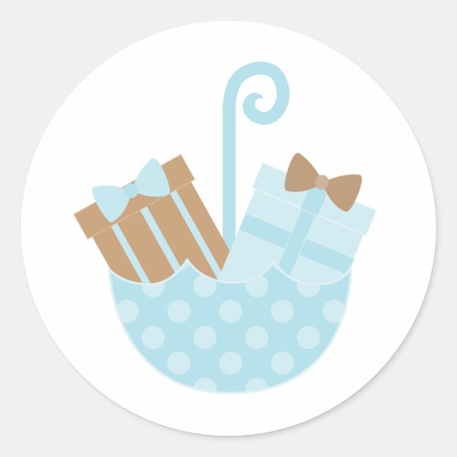 Stickers baby shower ou Fête des mariées (Devant)