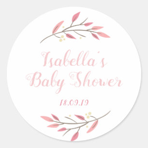 Stickers Baby shower personnalisés