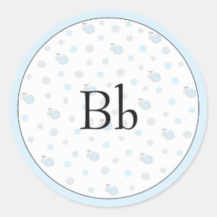 Stickers baby shower "Snips & Snails" 1 1/2" ou 3"