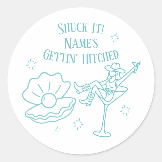 Stickers Bachelorette Coastal Cowgirl (Devant)