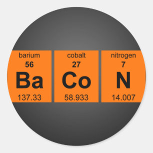 Stickers BaCoN périodiques 9,95 $ (20 pack)