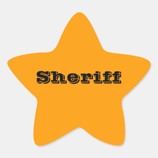 Stickers Badge Sheriff (Devant)