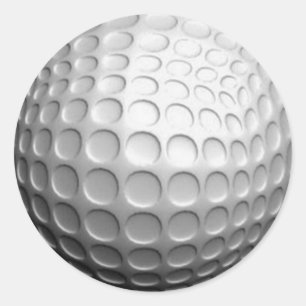 Stickers Ball Golf (Ajoutez Votre Propre Texte Si 
