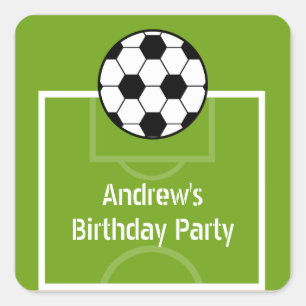 Stickers Balle de Football & Champ Anniversaire