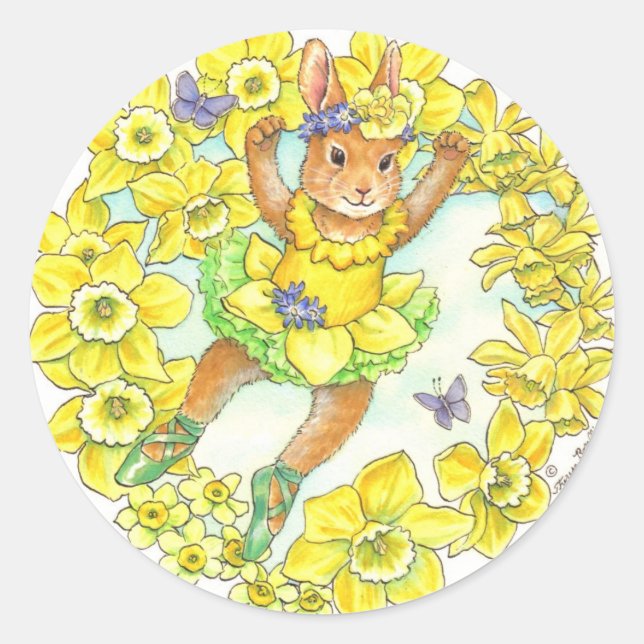 Stickers Ballerina Bunny (Devant)