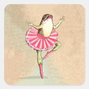 Stickers Ballerina Frog Joyeux Danser