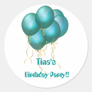 Stickers Ballon Bleu