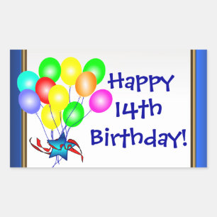 Stickers Ballons d'anniversaire colorés