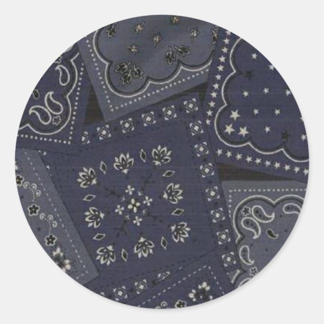 Stickers Bandana Bleu Pays (Devant)