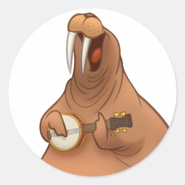 Stickers Banjo-Strummin' Walrus (Devant)