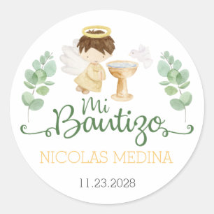 Stickers Baptême Bautizo Pegatinas Espagnol Españo