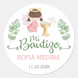 Stickers Baptême Girls Bautizo Espagnol Español