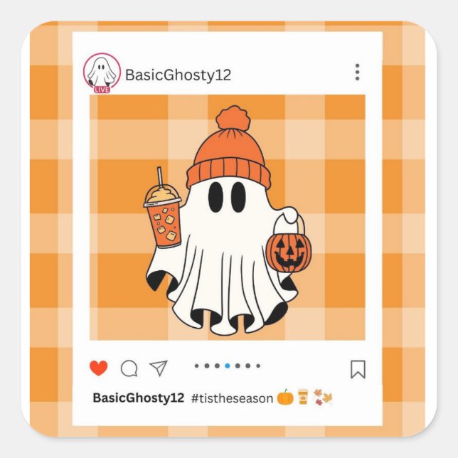 Stickers "Basic Ghosty" Kiss-Cut (Devant)