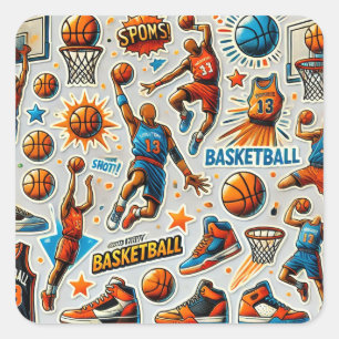 Stickers basketball éffrayant Halloween