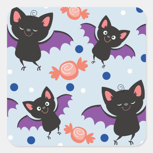 Stickers Bats d'Halloween (Devant)