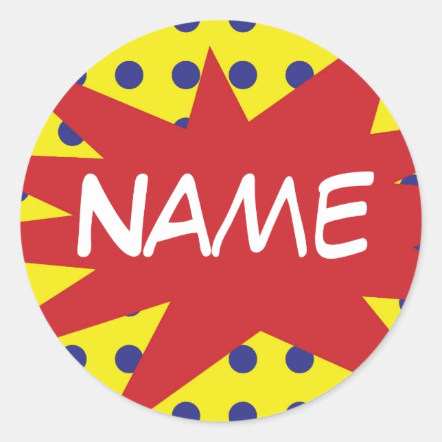 Stickers BD personnalisés (Devant)