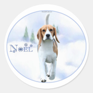 Stickers Beagle Noel