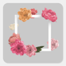 Stickers Beauté rose | Élégant autocollant floral 
