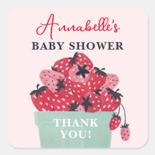 Stickers Berry Sweet Baby shower Favoriser